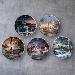 Set of 5 Terry Redlin Ornaments